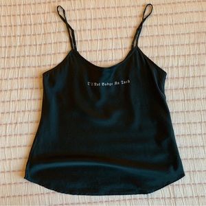 Reformation “I’ll Not Budge An Inch” Silk Cami